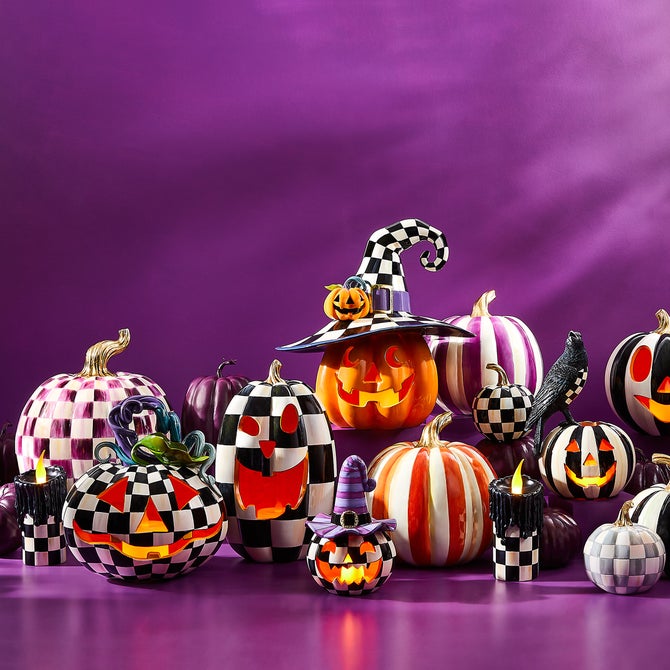 Plum Stripe Medium Pumpkin image number 3
