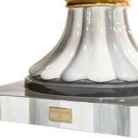 Sterling Check Pedestal Urn