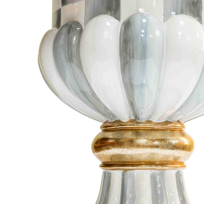 Sterling Check Pedestal Urn image number 4