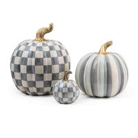 Sterling Check Mini Pumpkin