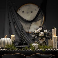 Sterling Check Melting Candle Cluster