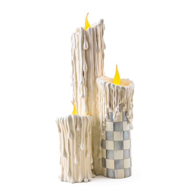 Sterling Check Melting Candle Cluster image number 2