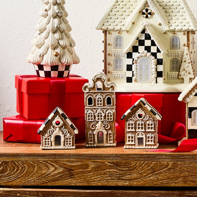 Gingerbread Illuminated Mini Houses, Set of 3 image number 6