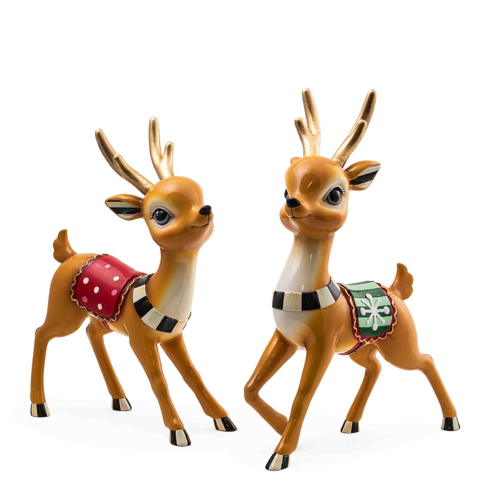 Granny Kitsch Tabletop Deer, Set of 2 mackenzie-childs Panama imagen 1
