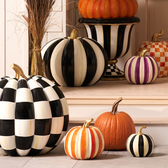 Orange Stripe Medium Pumpkin image number 6