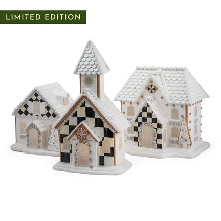 Gingerbread Illuminated Houses, Set of 3