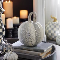 Sterling Stripe Spider Web Pumpkin