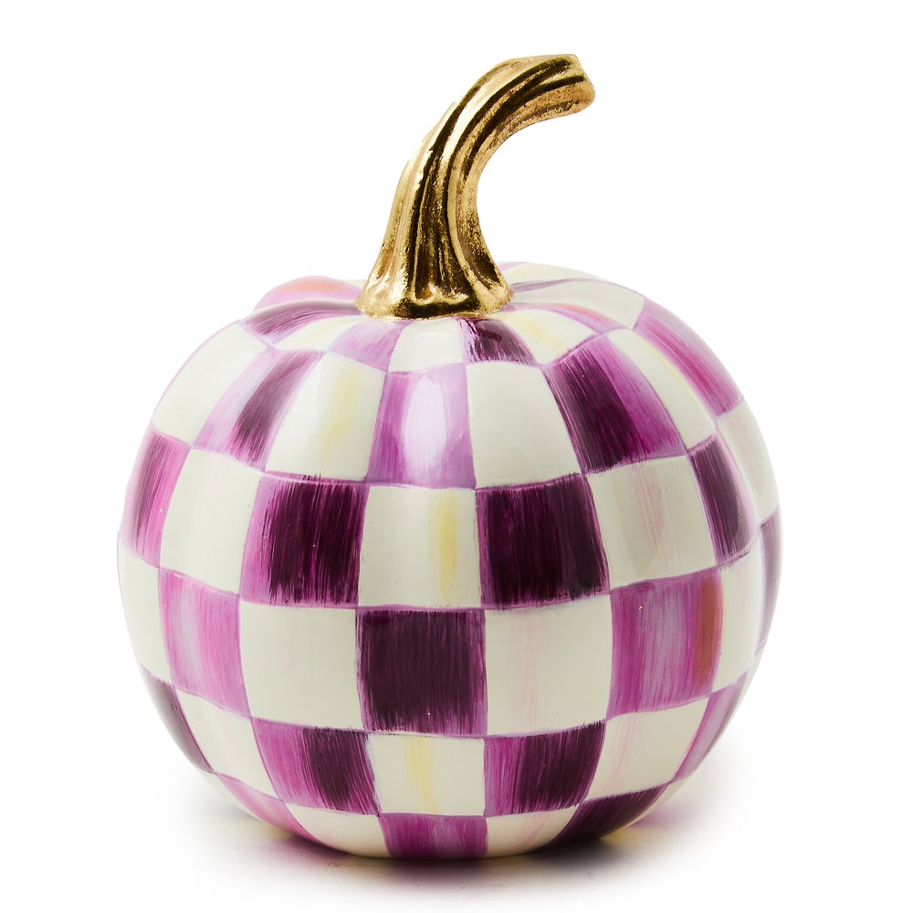 Plum Check Mini Pumpkin mackenzie-childs Panama imagen 1