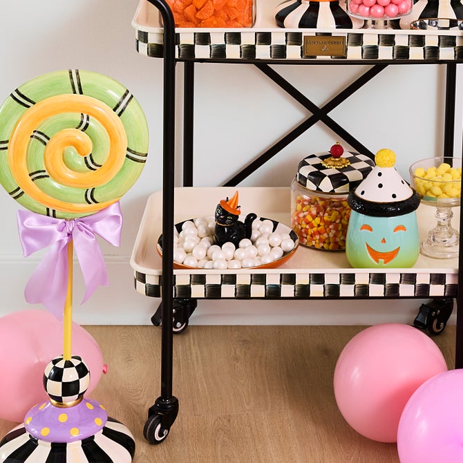 Trick or Treat Cat Check Candy Dish image number 1