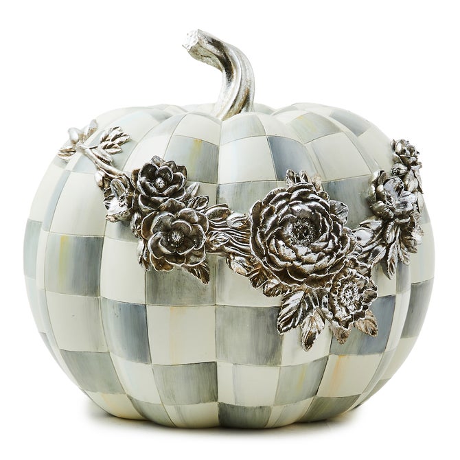 Sterling Check Silver Floral Garland Pumpkin image number 0