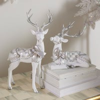 Crystal Palace White Deer Set of 2