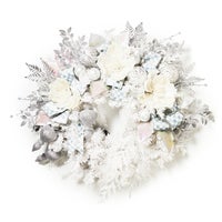 Crystal Palace Illuminated White 32" Wreath