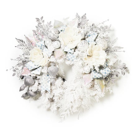 Crystal Palace Illuminated White 32" Wreath