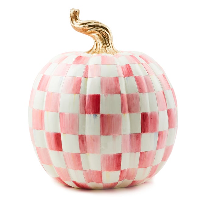 Bubblegum Pink Check Large Pumpkin image number 0