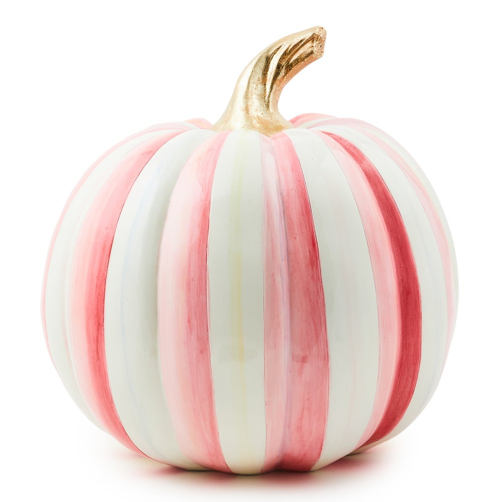 Bubblegum Pink Stripe Medium Pumpkin mackenzie-childs Panama imagen 1