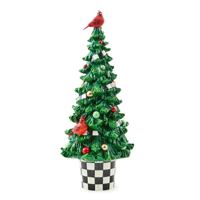 Cozy Christmas Illuminated Cardinal Tree image number 0