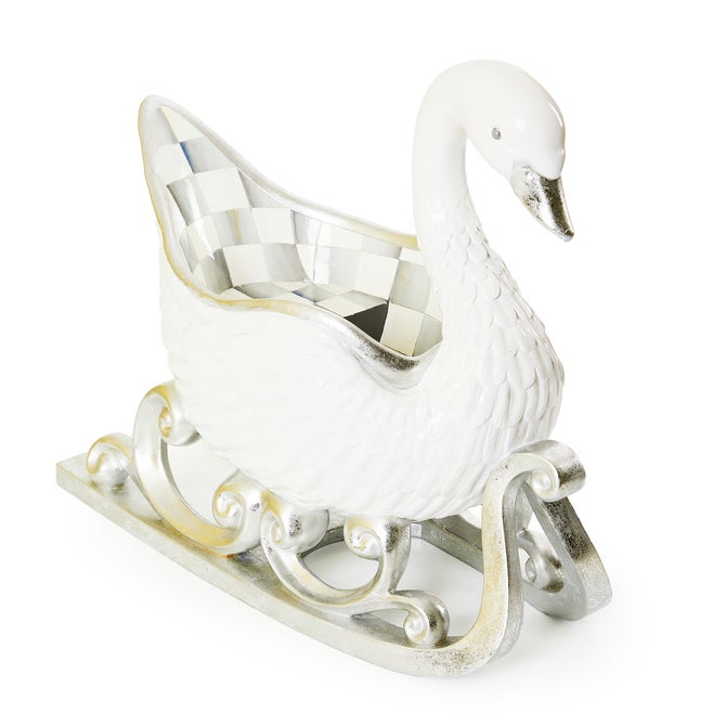 Crystal Palace Swan Sleigh Figurine image number 0