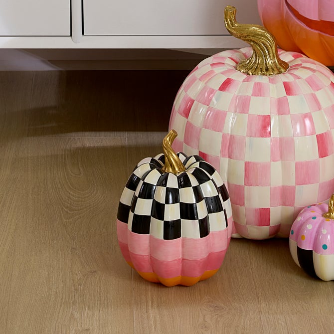 Cotton Candy Medium Check Pumpkin image number 2