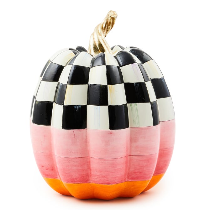 Cotton Candy Medium Check Pumpkin image number 0