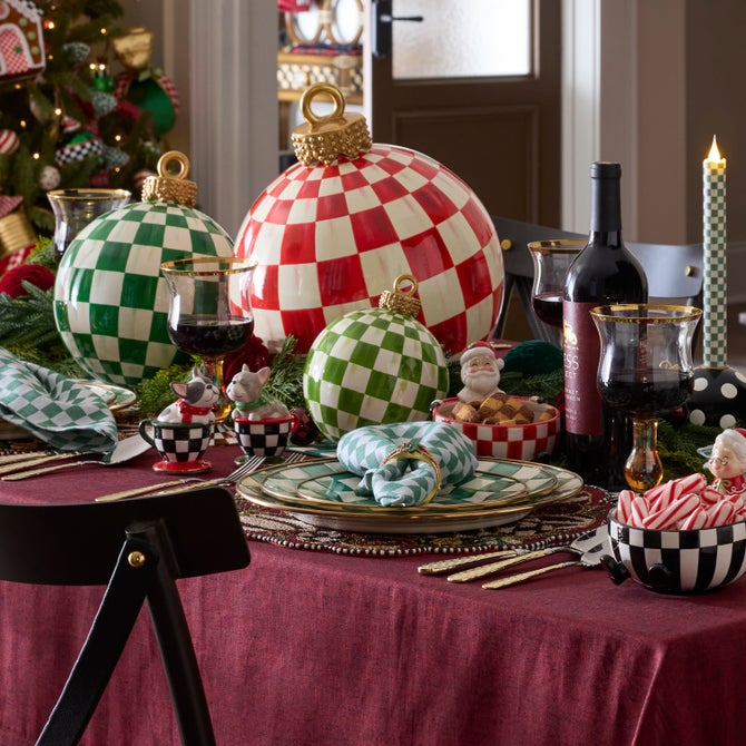 Light Green Check Tabletop Ornament image number 3