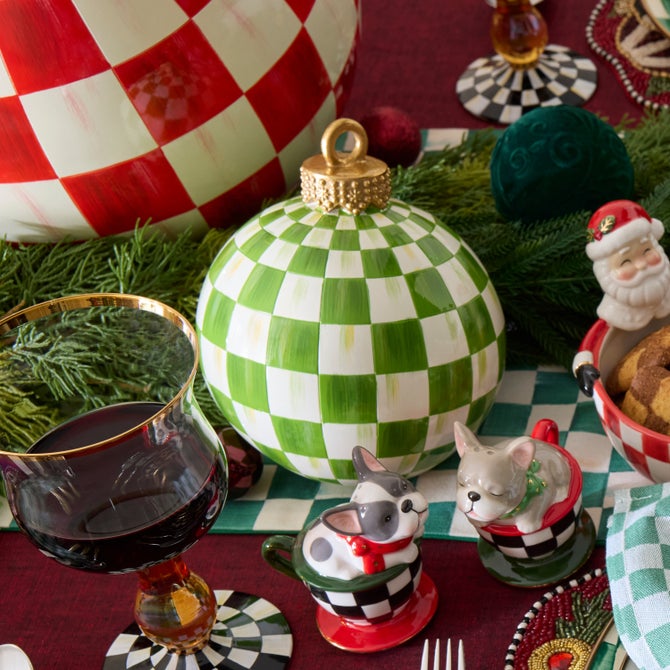 Light Green Check Tabletop Ornament image number 4