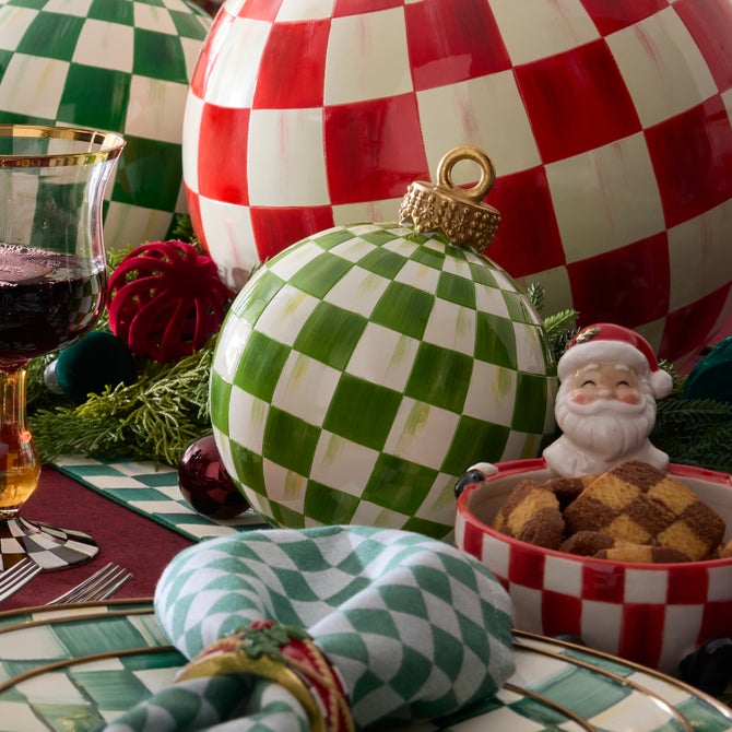 Light Green Check Tabletop Ornament image number 5