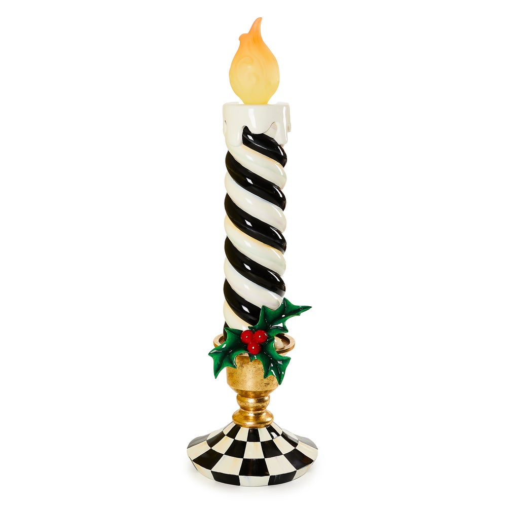 Courtly Illuminated Medium Trophy Candle mackenzie-childs Panama imagen 1