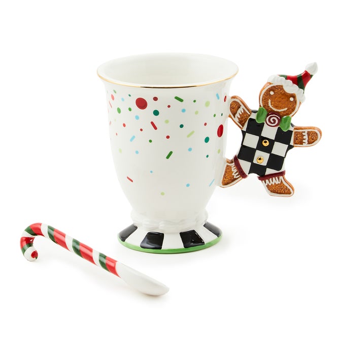 Bake Shop Gingerbread Handle Mug with Spoon image number 2