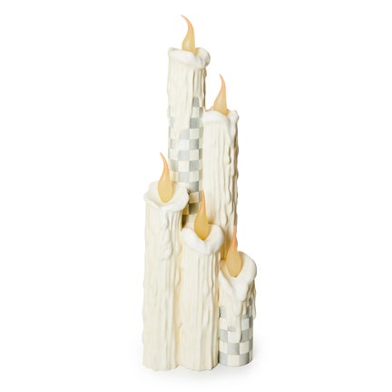 Sterling Check Jumbo Melting Candle Cluster