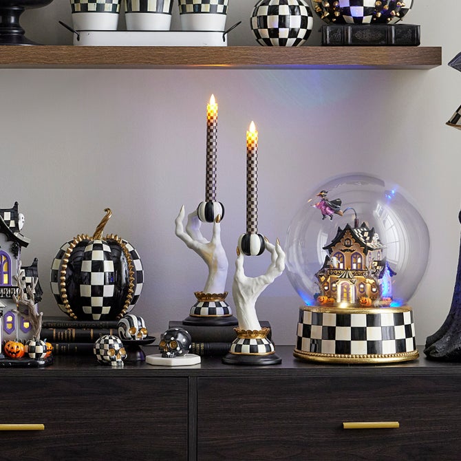 Haunted House Spooky Hand Candle Holders, Set of 2 image number 3