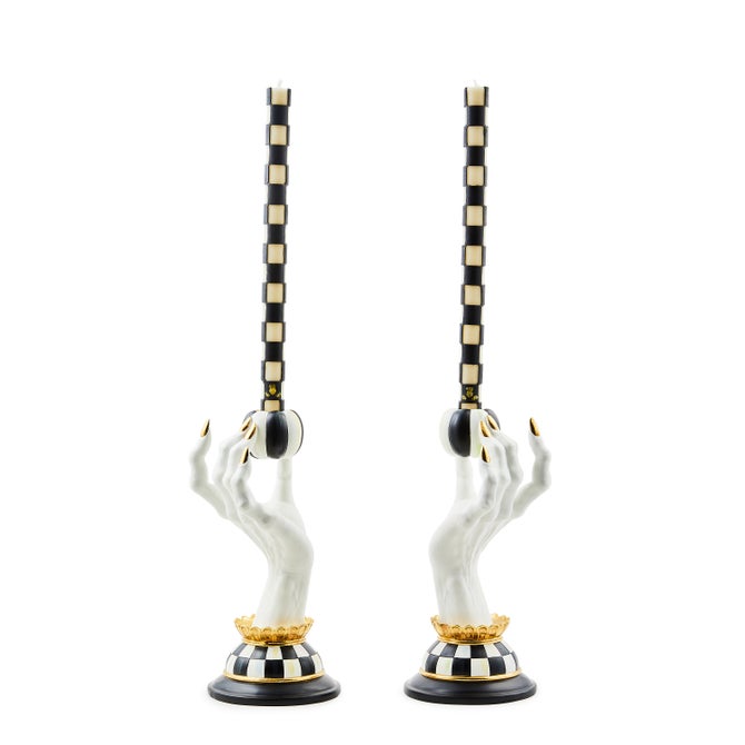 Haunted House Spooky Hand Candle Holders, Set of 2 image number 2