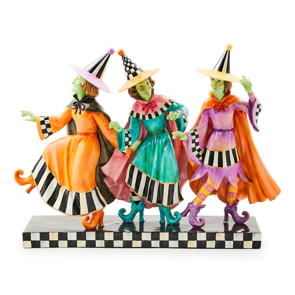 Trick or Treat Witch Trio Figurine mackenzie-childs Panama imagen 1