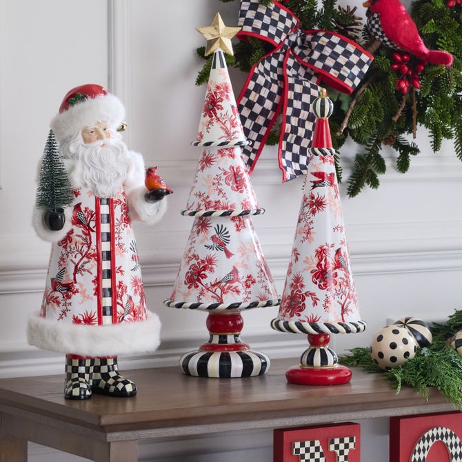 Cardinal Toile Santa with Cardinal image number 1