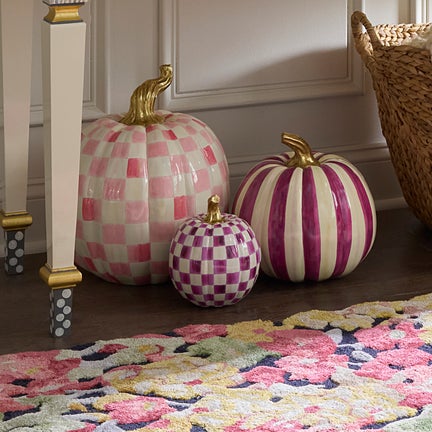 Plum Check Small Pumpkin
