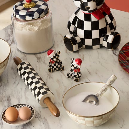 Courtly Santa Bear Salt & Pepper Set