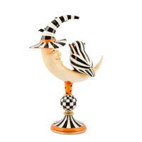 Courtly Owl On Moon Figure