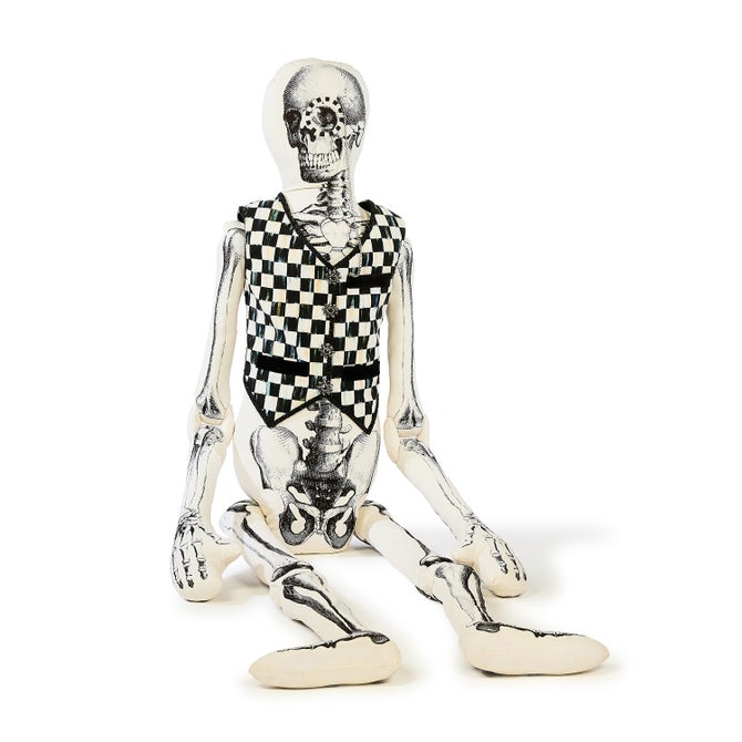 Mr. Bones Lifesize Poseable Fabric Skeleton image number 0