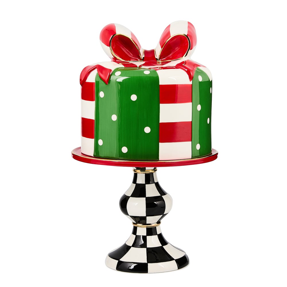 Check It Out Gift Lidded Cake Stand mackenzie-childs Panama imagen 1