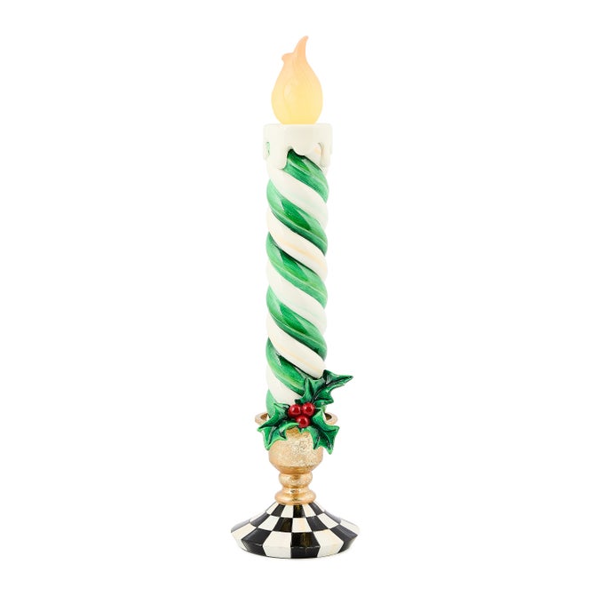 Check It Out Green Illuminated Retro Candle image number 0