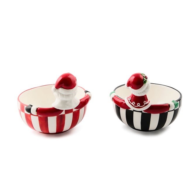 Check It Out Ceramic Snack Bowls, Set of 2 image number 1