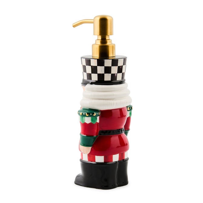 Check It Out Ceramic Nutcracker Soap Dispenser image number 2