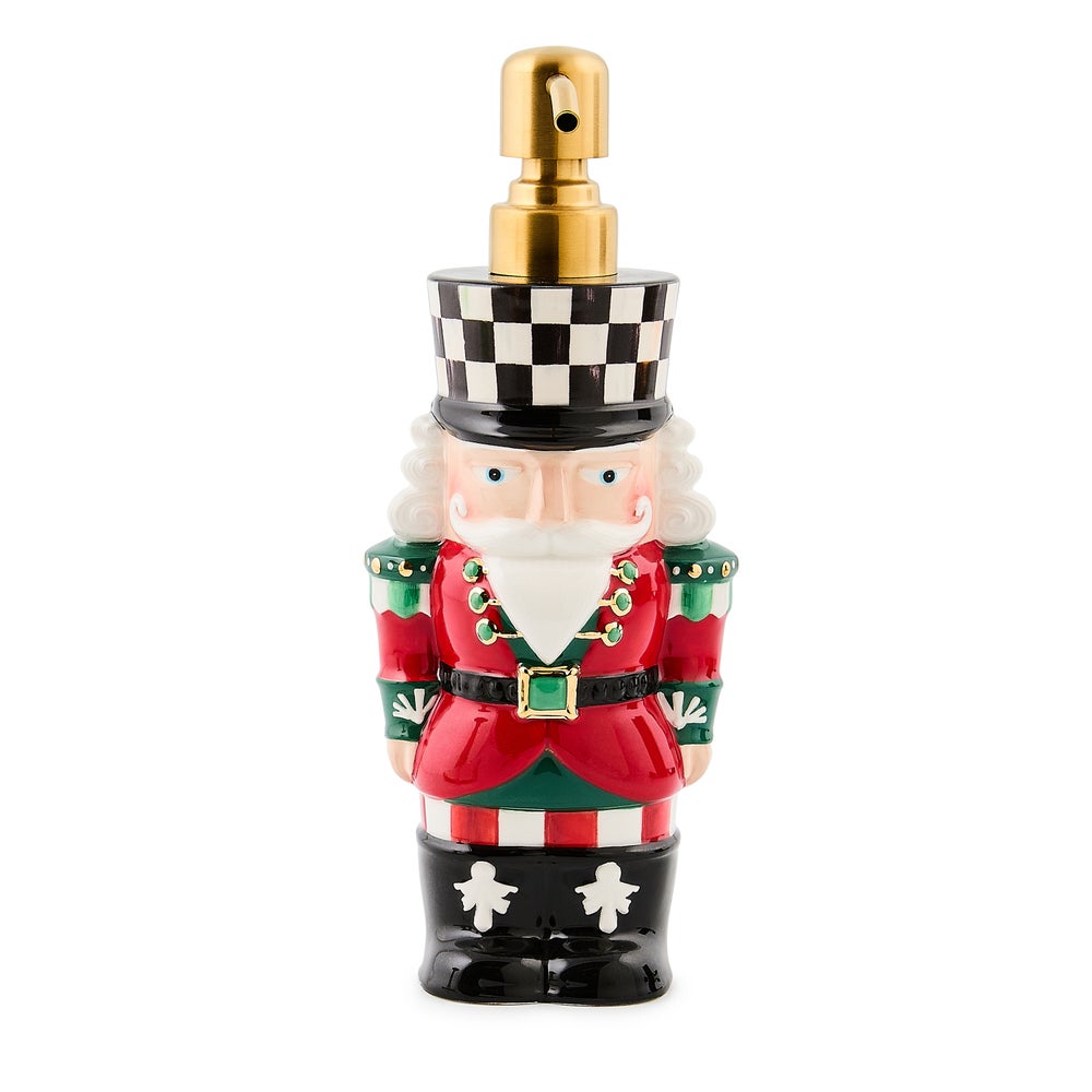 Check It Out Ceramic Nutcracker Soap Dispenser mackenzie-childs Panama imagen 1