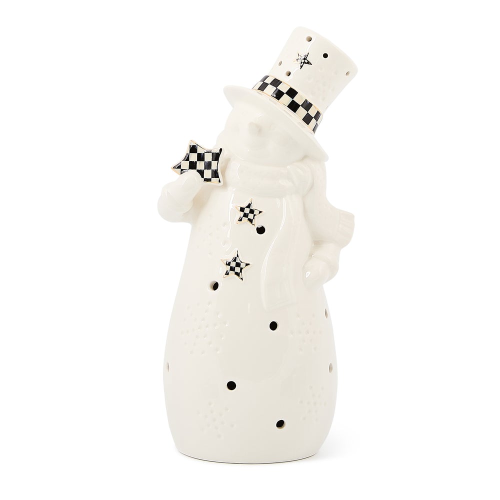 Courtly Noel Illuminated Snowman mackenzie-childs Panama imagen 1 Courtly Noel Illuminated Snowman mackenzie-childs Panama imagen 1