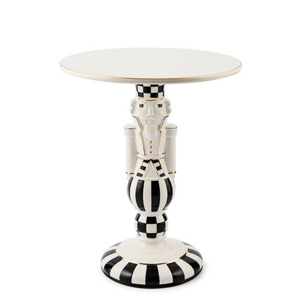 Courtly Noel Nutcracker Pedestal Platter