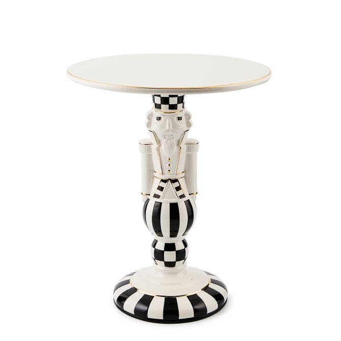 Courtly Noel Nutcracker Pedestal Platter image number 0