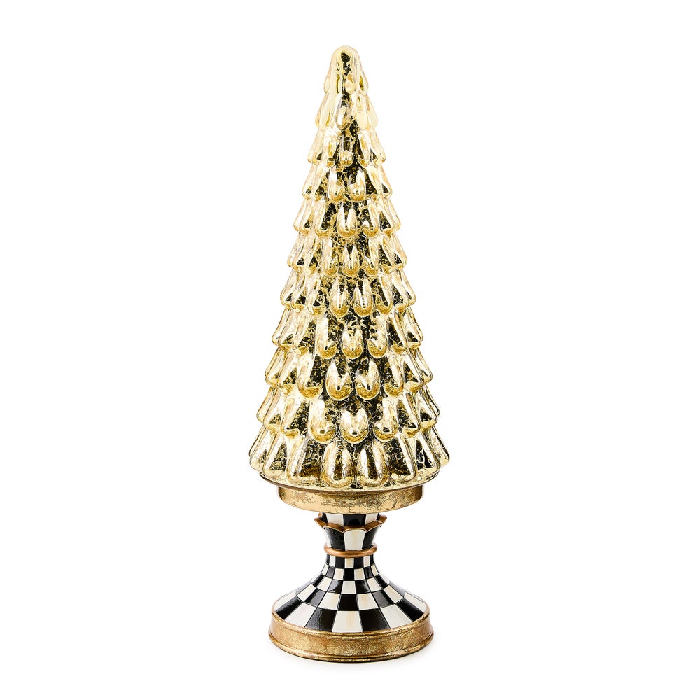 Courtly Noel Short Illuminated Glass Tree mackenzie-childs Panama imagen 1
