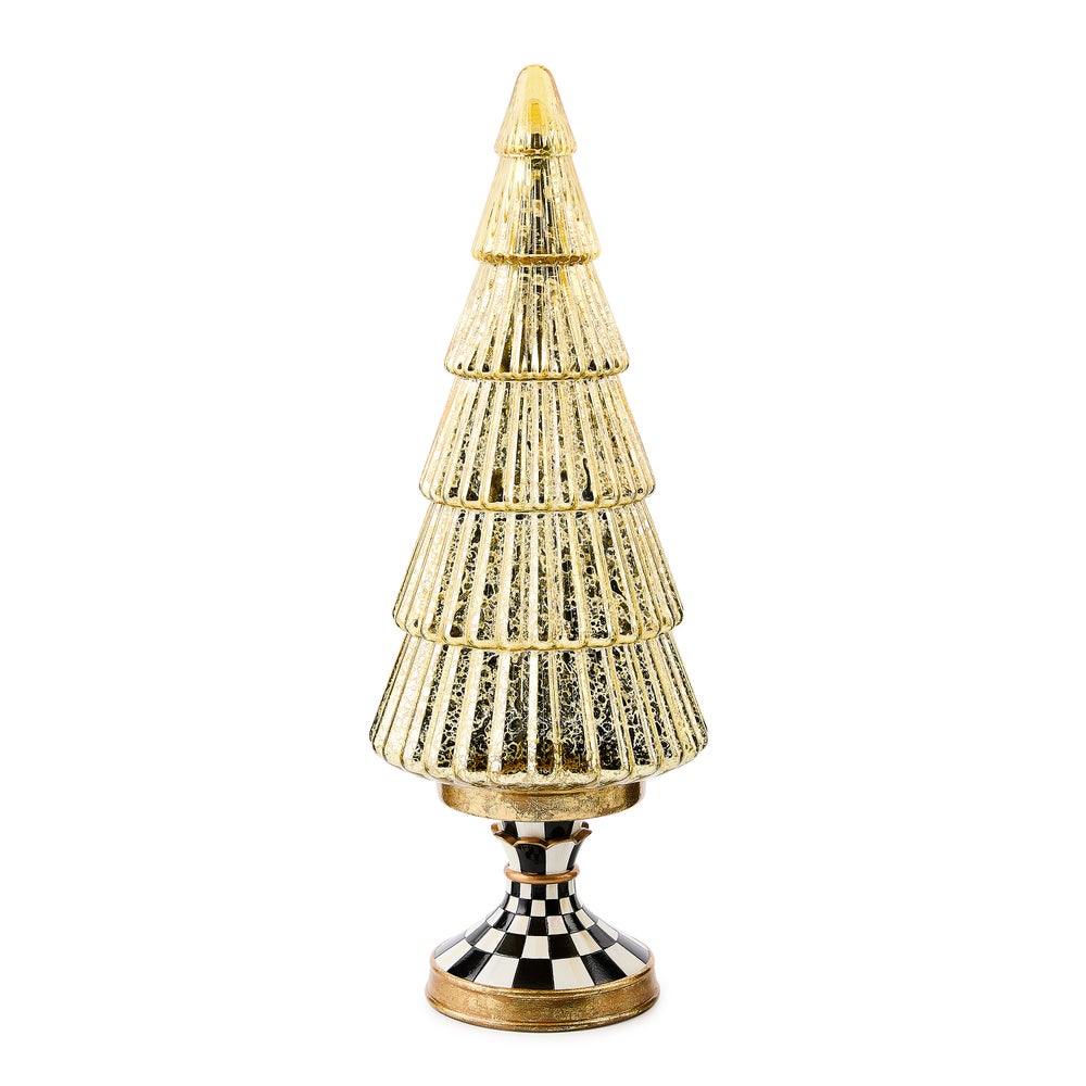 Courtly Noel Tall Illuminated Glass Tree mackenzie-childs Panama imagen 1 Courtly Noel Tall Illuminated Glass Tree mackenzie-childs Panama imagen 1