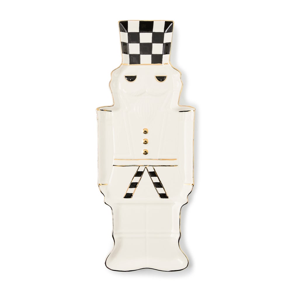 Courtly Noel Nutcracker Cookie Plate mackenzie-childs Panama imagen 1 Courtly Noel Nutcracker Cookie Plate mackenzie-childs Panama imagen 1