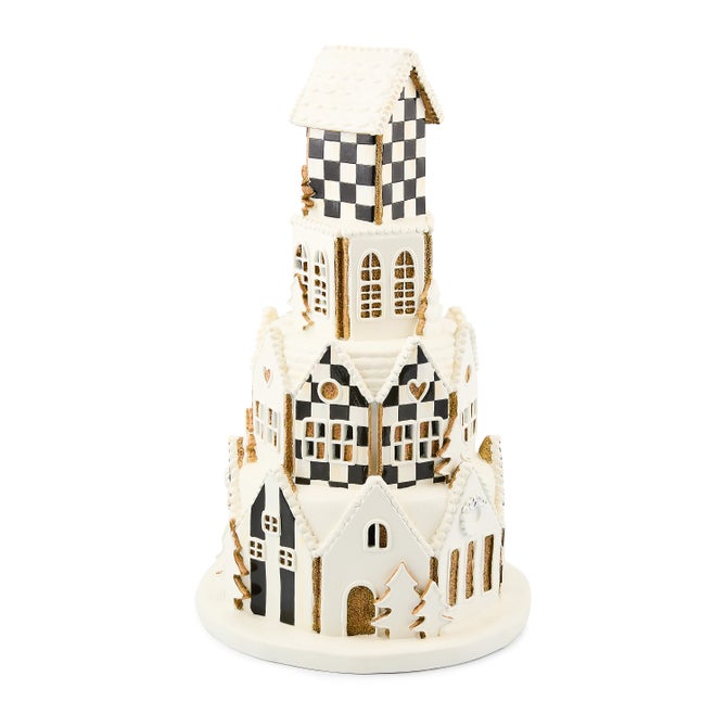 Gingerbread Round Illuminated Village image number 1