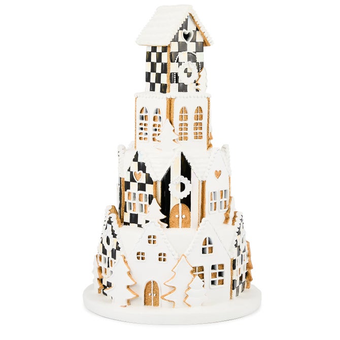 Gingerbread Round Illuminated Village image number 2